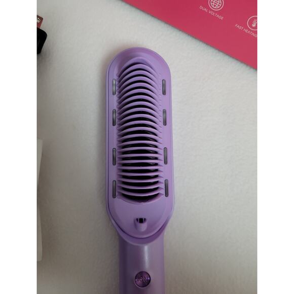 Wavytalk Hair Straightener Brush, Sleek Sweep Ionic Straightening Brush - Picture 9 of 12